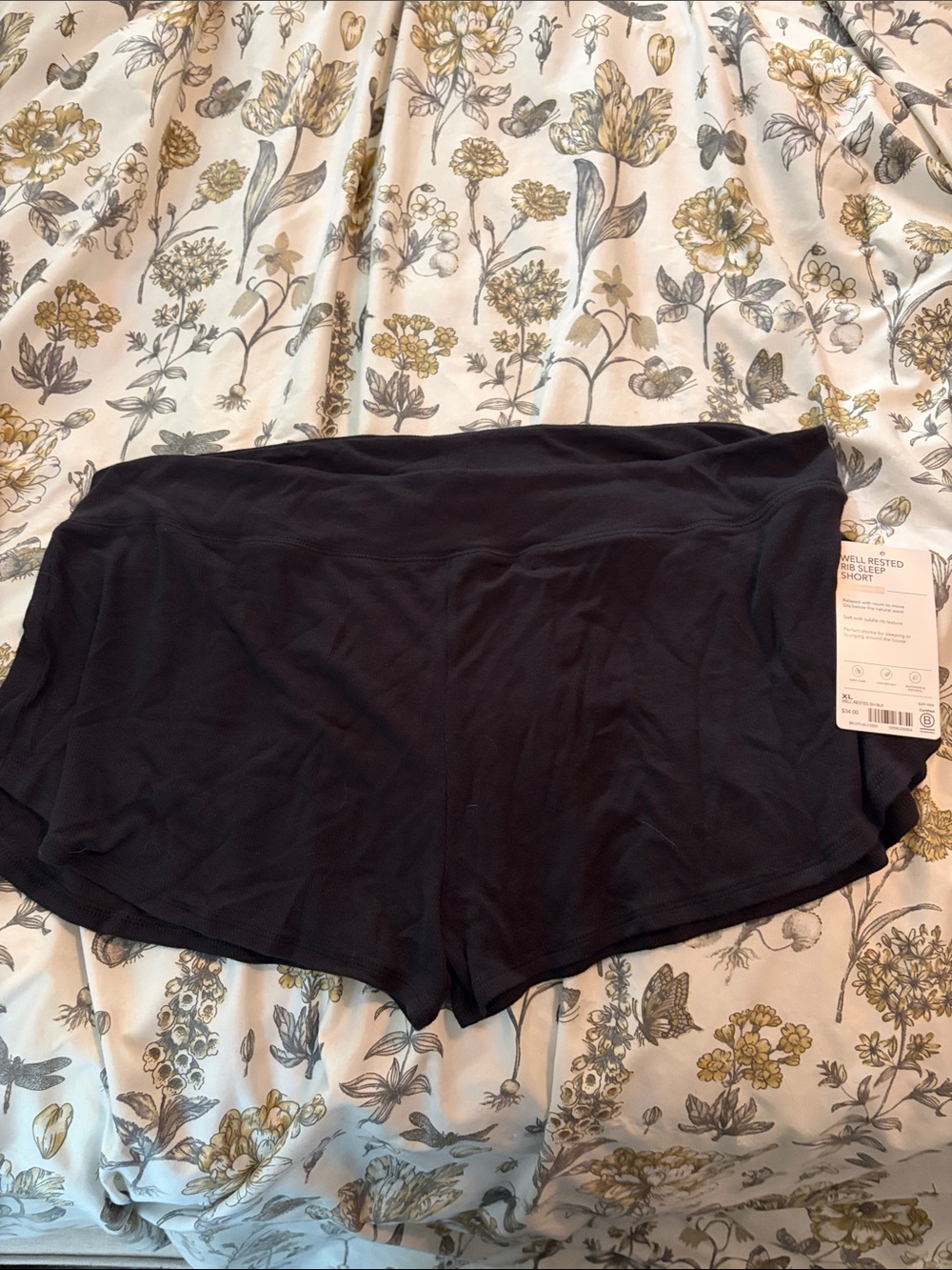 Athleta Well-Rested Soft Sleep Shorts - Black
